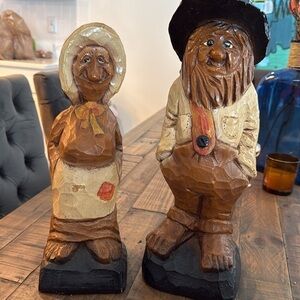 J R MCNEILL  ceramic hillbilly woman and man